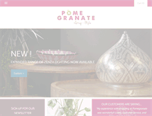 Tablet Screenshot of pomegranate-living.com
